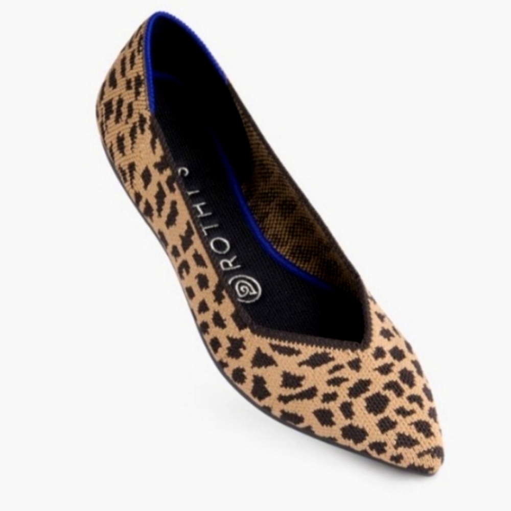 Rothy's Leopard Point Flats